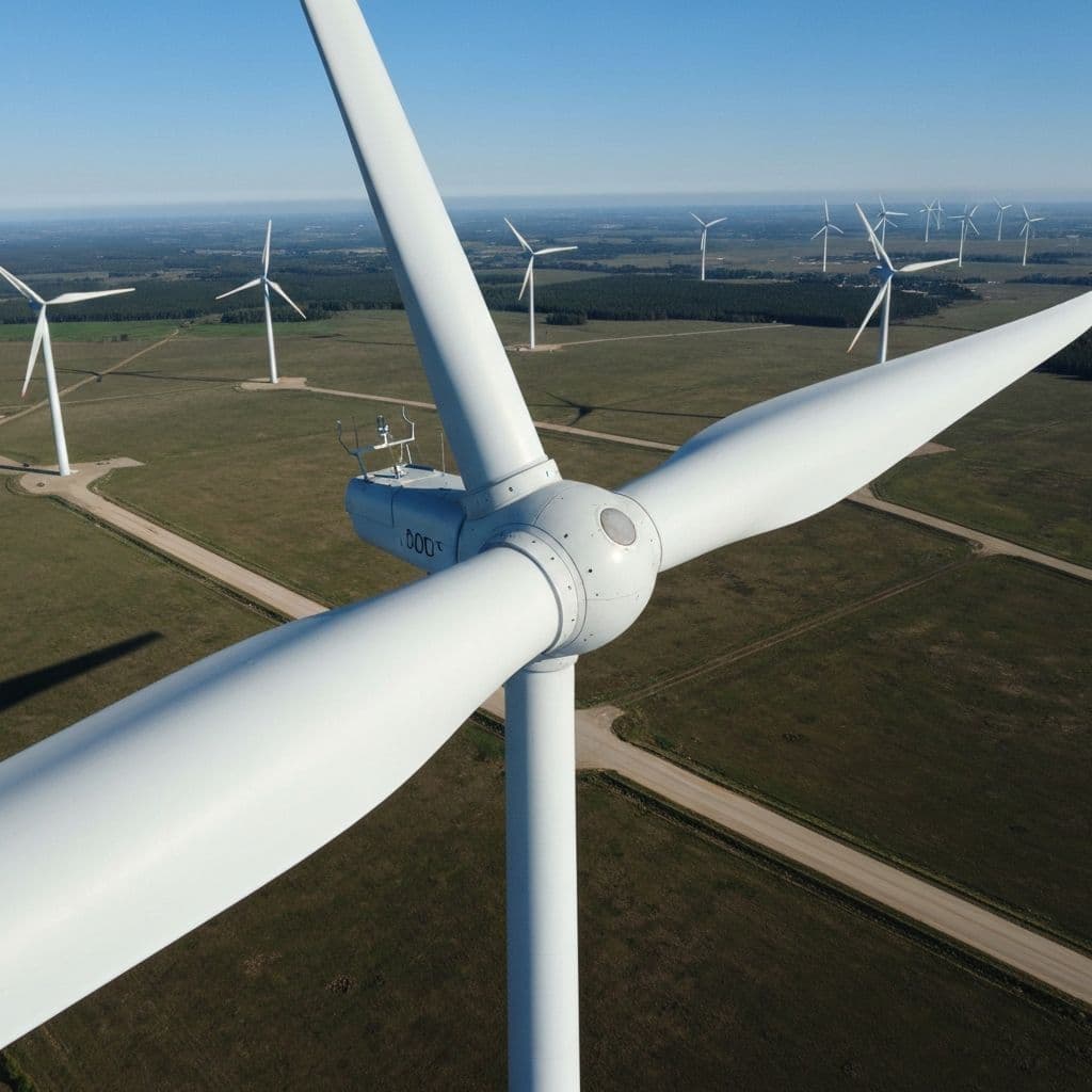 Windkraftanlage Rotorblatt-Inspektion